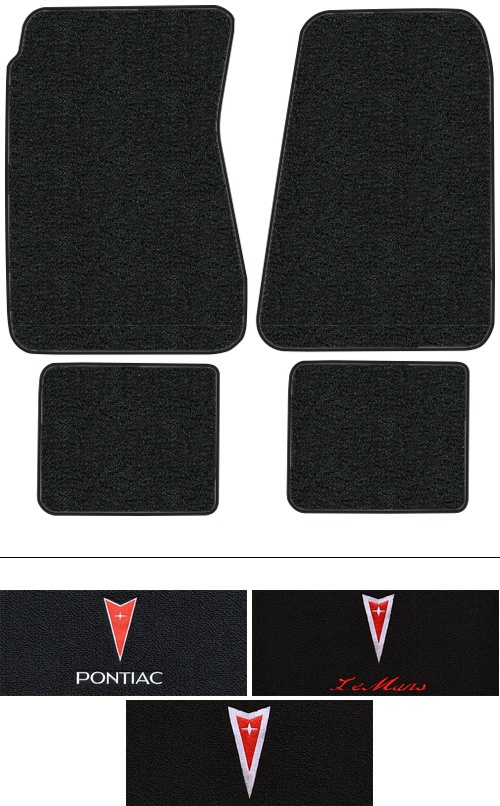 1968-1972 Pontiac LeMans Floor Mats (Logos Available) - 4pc - Loop