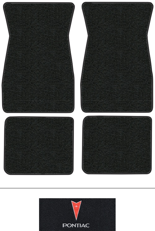 1973 Pontiac LeMans Floor Mats (Logos Available) - 4pc - Loop