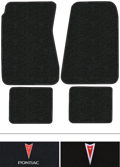 1966-1967 Pontiac LeMans Floor Mats (Logos Available) - 4pc - Loop | Fits: Auto