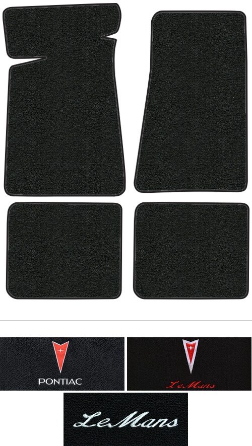 1978-1981 Pontiac LeMans Floor Mats (Logos Available) - 4pc - Cutpile