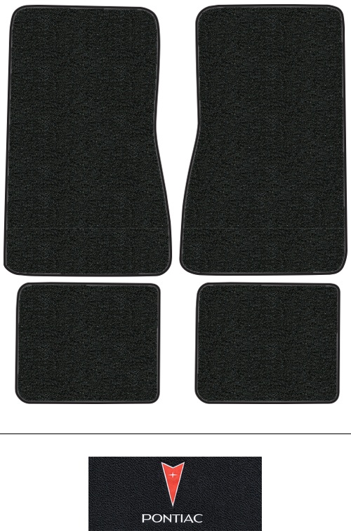 1971-1973 Pontiac Ventura Floor Mats (Logos Available) - 4pc - Loop