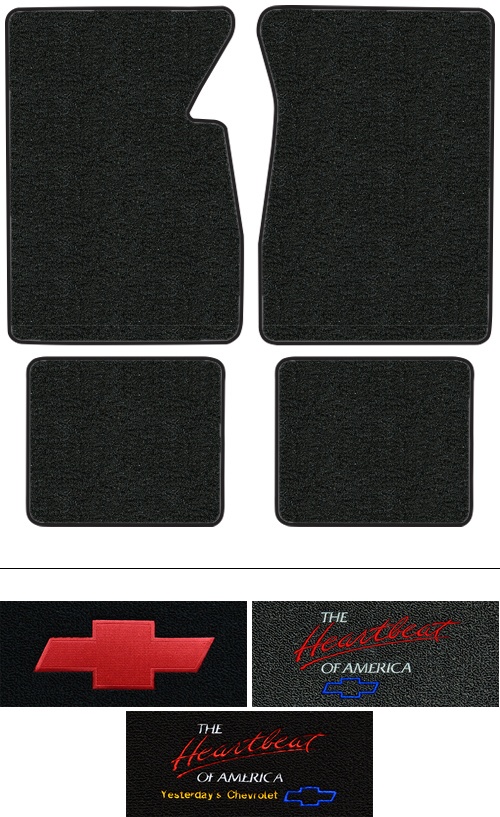 1969-1970 Chevy Blazer Floor Mats (Logos Available) - 4pc - Loop