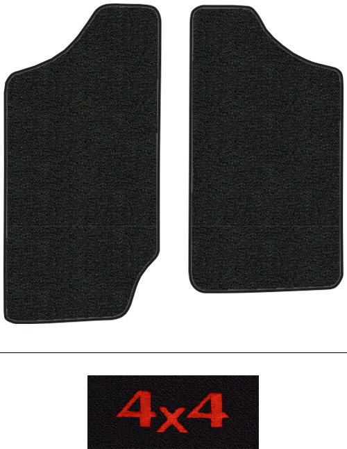 1982-1990 GMC S15 Sonoma Floor Mats (Logos Available) - 2pc - Cutpile | Fits: Ext Cab