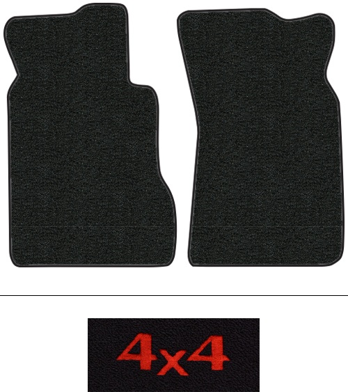 1977-1980 Toyota Pickup (Hilux) Floor Mats (Logos Available) - 2pc - Cutpile | Fits: Reg Cab