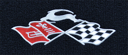 Avery Gray Carpet Floor Mats For 1977-2020 Chevy Impala | Embroidered Silver Logo