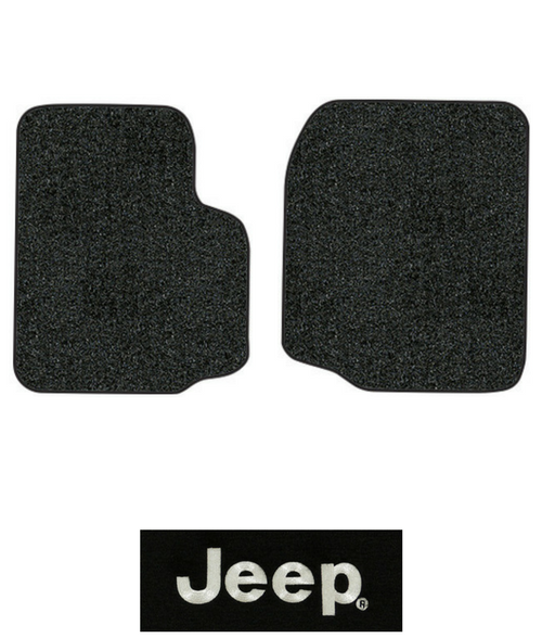 19871995 Jeep Wrangler Floor Mats YJ 2pc Front Cutpile Factory