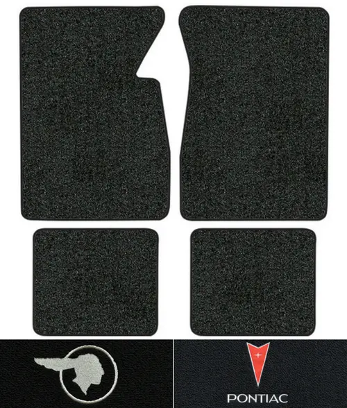 Lloyd Mats Custom Fit Carpet Floor Mat Set For 2004 Pontiac GTO – Black W/Silver Logo