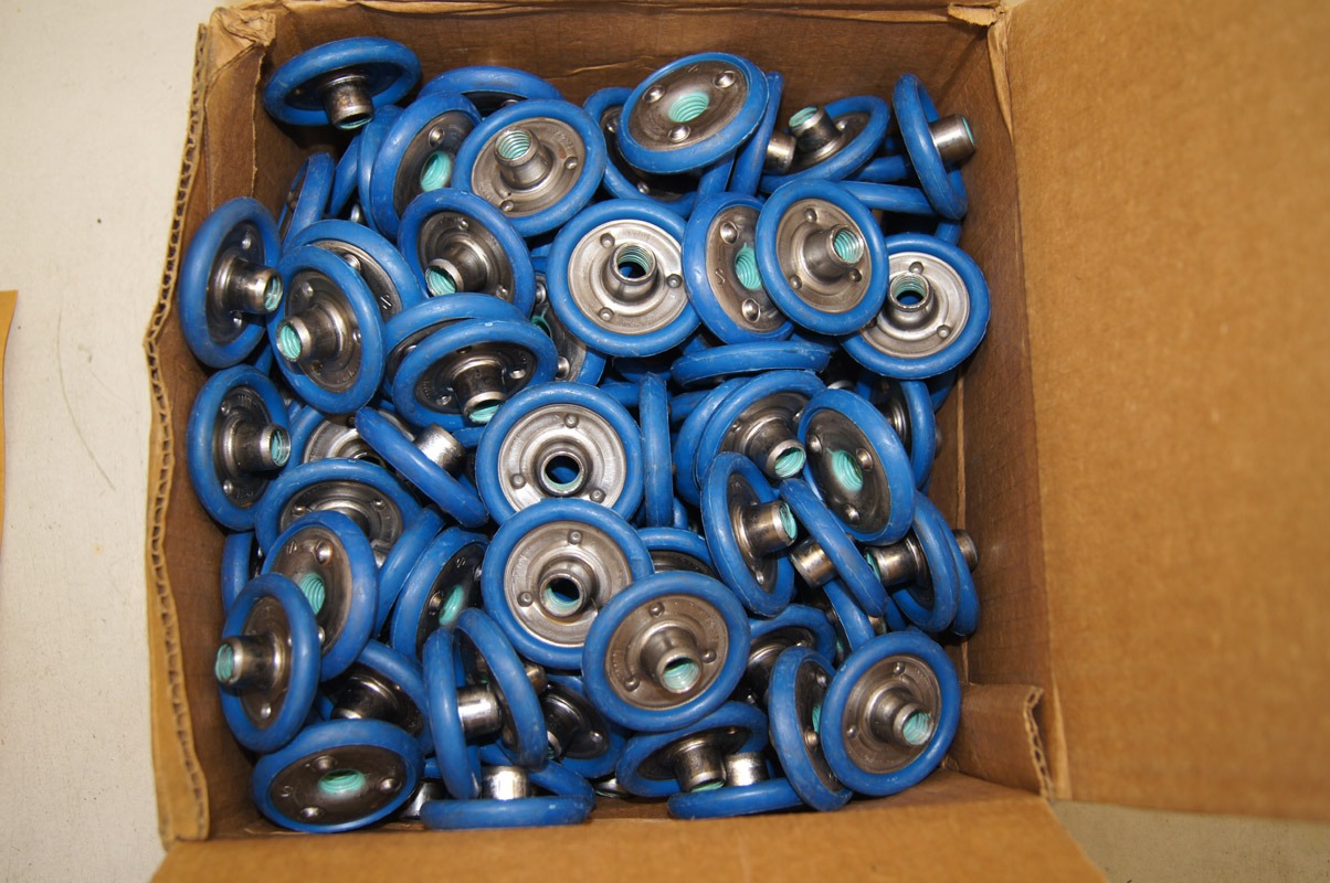 Round Weld Nut, Threaded, Rubber trim, ITC Shakeproof; Elgin, IL