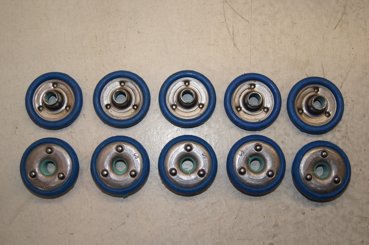 Round Weld Nut, Threaded, Rubber trim, ITC Shakeproof; Elgin, IL; Factory OEM Parts