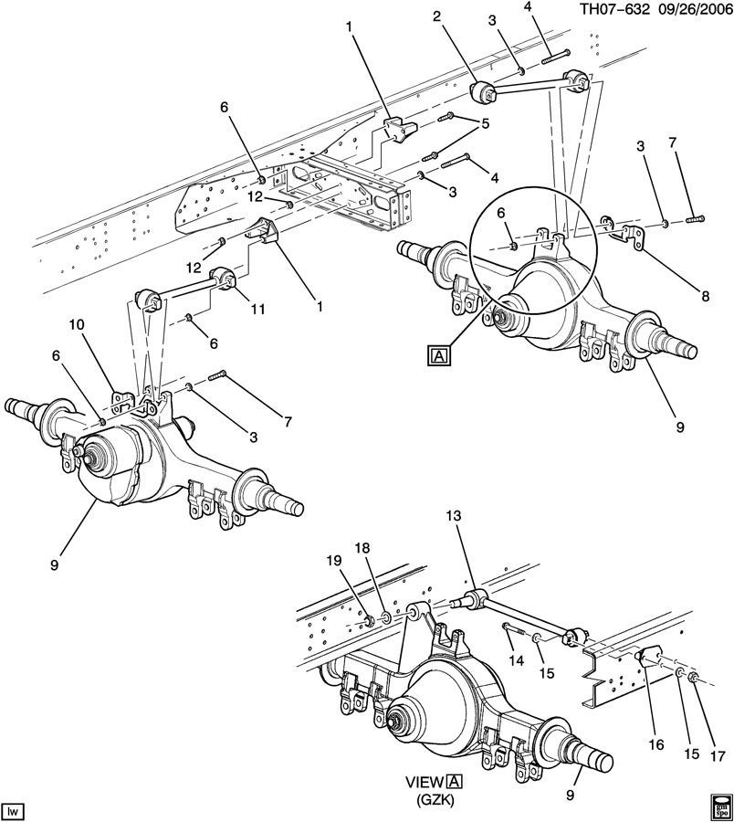 20032009 GMC Topkick Chevy Kodiak C8500 Rear Axle Tie Rod New OEM