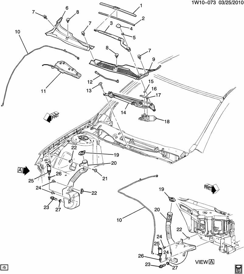 20112015 Chevy Impala/Limited LH Windshield Wiper Arm New OEM Black