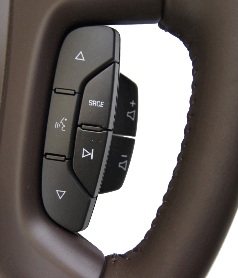 2008 Buick Enclave Steering Wheel Cocoa Leather Wood New OEM 25807099