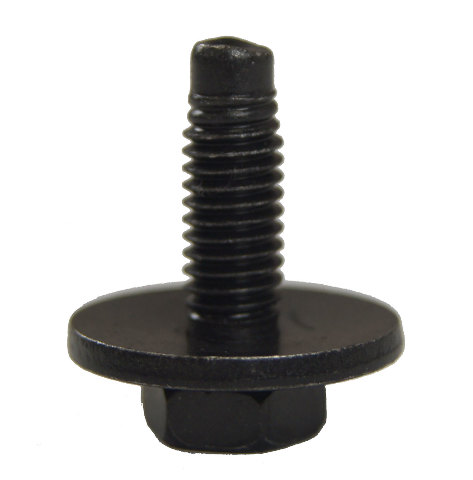 thumbnail image 2 of GM OEM Black Hex Head Bolts With Washers - M6 X 1 X 20mm - Pack Of 5 (Part #11589038 / 11609540) 2 of 3