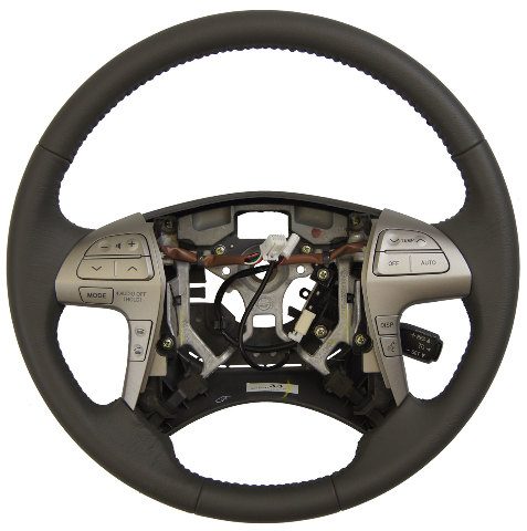 2007-2011 Toyota Camry Steering Wheel Md. Grey Leather New Complete