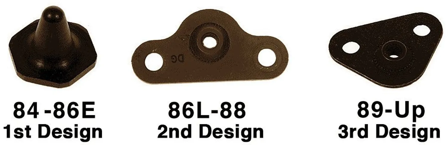C4 Corvette roof panel design identification - mounting point and hardware comparison