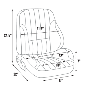 Procar Rally Low Back seat dimensions