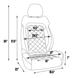 Procar Touring seat dimensions