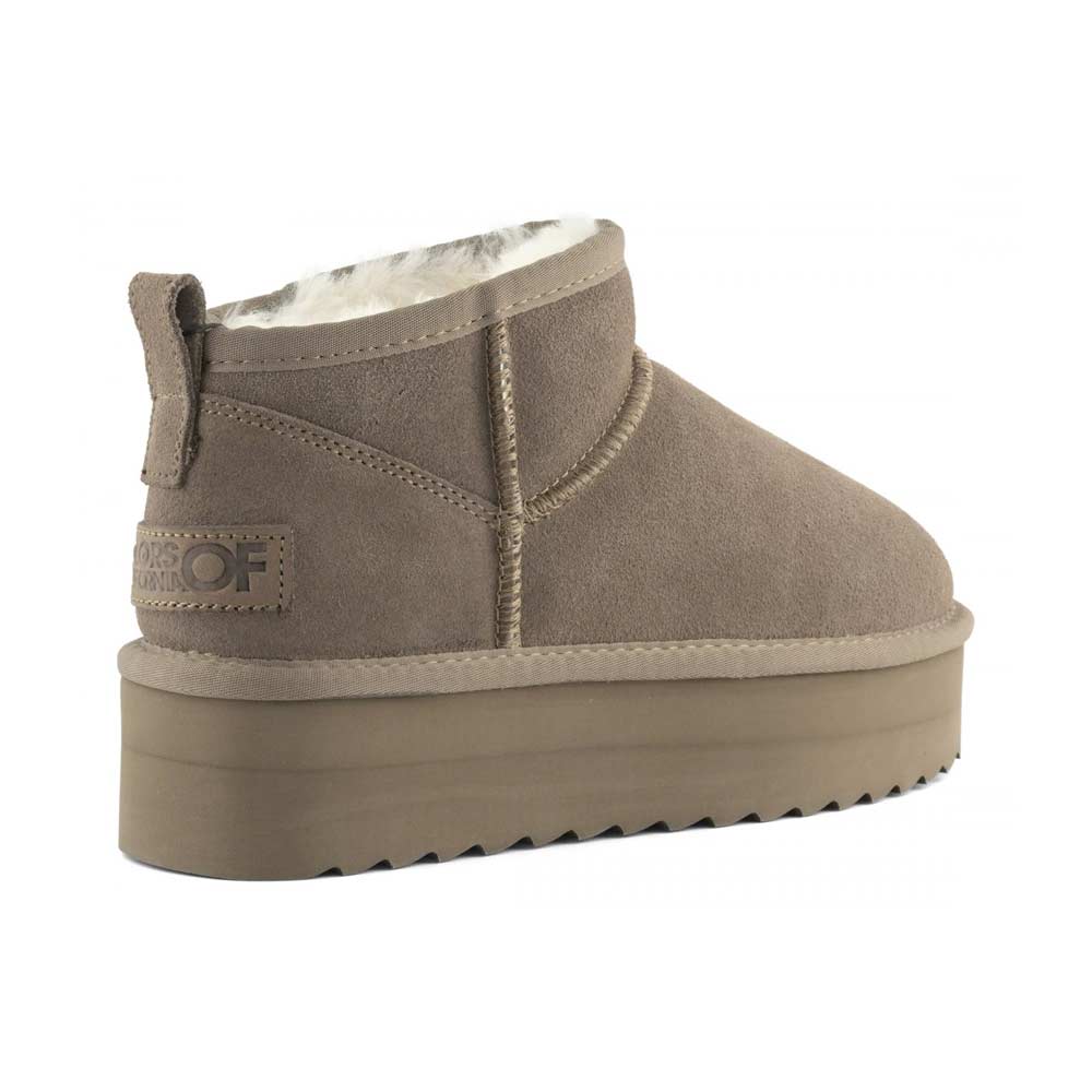 Stivaletti donna Color's of California Yahi Taupe COLORS OF CALIFORNIA | HC.SHEARPLA2PLATFORM SHEEPSKIN TAU