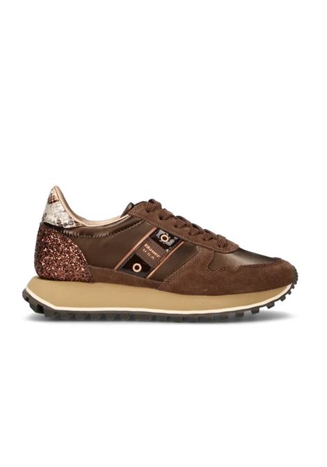 Sneakers blauer donna f5 millen03 pyt brown a25 BLAUER | F5MILLEN03/PYTBRW BROWN