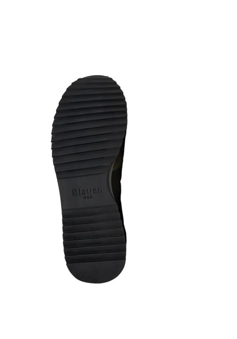 Sneakers blauer uomo f5 queens01 black military a25 BLAUER | F5QUEENS01/WAXBLK BLACK/MILITARY