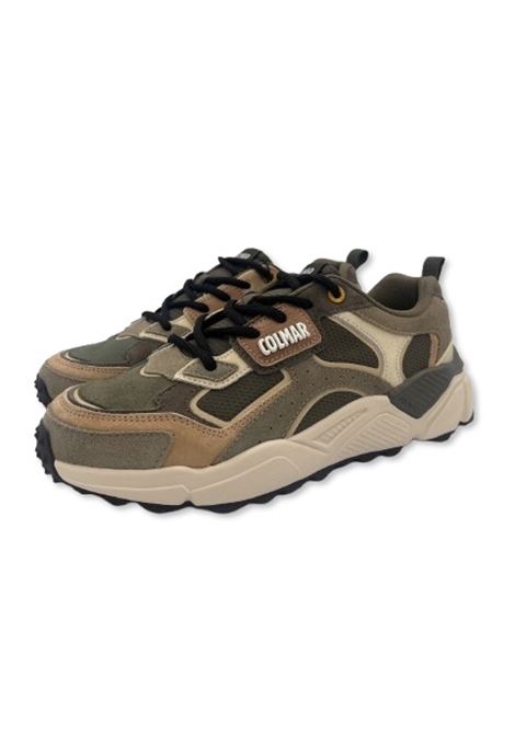 Sneakers colmar uomo garner smooth es25 067 military green a25 COLMAR | GARNER GROUNDS067 MILITARY GREEN