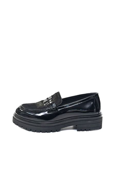 Mocassino emanuelle vee donna indira vernice 452m a25 EMANUELLE VEE | 452M-808-10PACB BLA