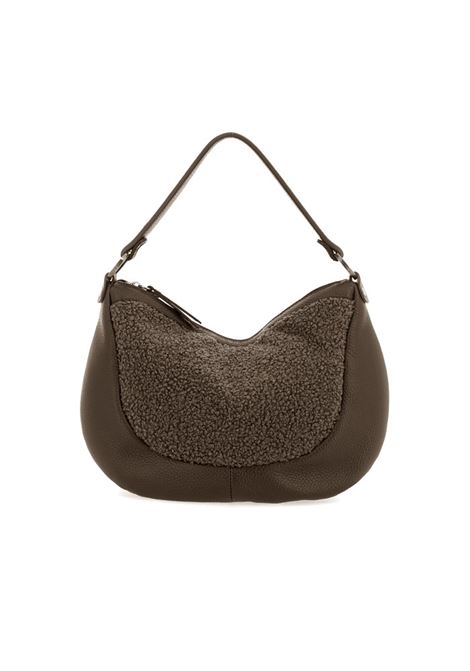 Borsa Gabs a spalla MARTY curly fur + bull quercia GABS | G011170T2_X2922C1562 MARTY TG M