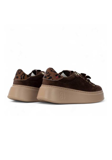 Sneakers Gio+ donna PIA408A cioccolato  GIO+ | PIA408ACOMBI CIOCCOLATO