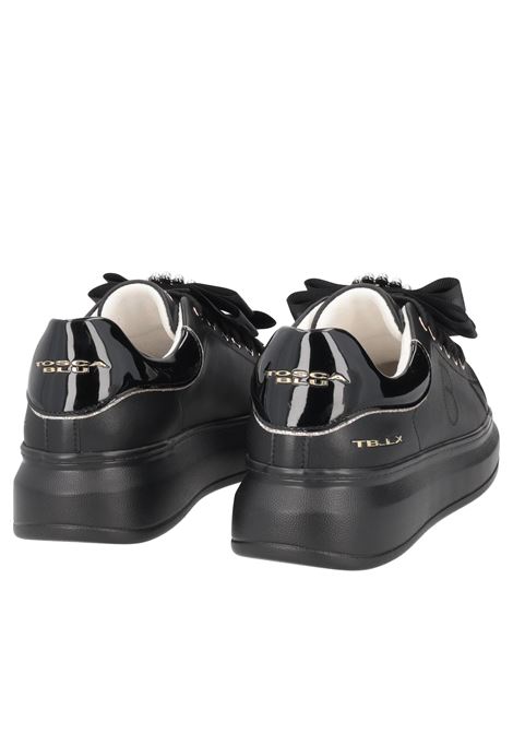 Sneakers tosca blu donna chic sf2501 nere fiocco a25 TOSCA BLU | SF2501S00699B FIOCCO NERO/BIANCO