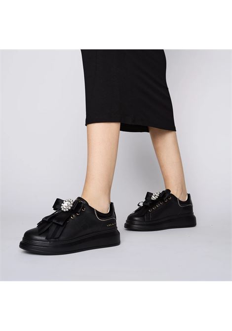 Sneakers tosca blu donna chic sf2501 nere fiocco a25 TOSCA BLU | SF2501S00699B FIOCCO NERO/BIANCO