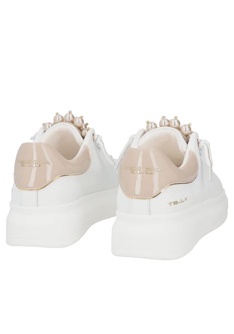 Sneakers tosca blu donna chic sf2501 perla 25 TOSCA BLU | SF2501S00705E PERLE BIANCO/BEIGE
