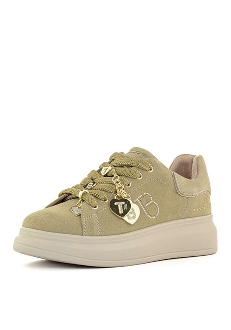 Sneakers tosca blu donna chic cuore beige a25 TOSCA BLU | SF2501S014C05 CUORE TB BEIGE