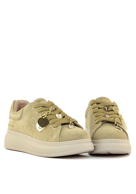 Sneakers tosca blu donna chic cuore beige a25 TOSCA BLU | SF2501S014C05 CUORE TB BEIGE