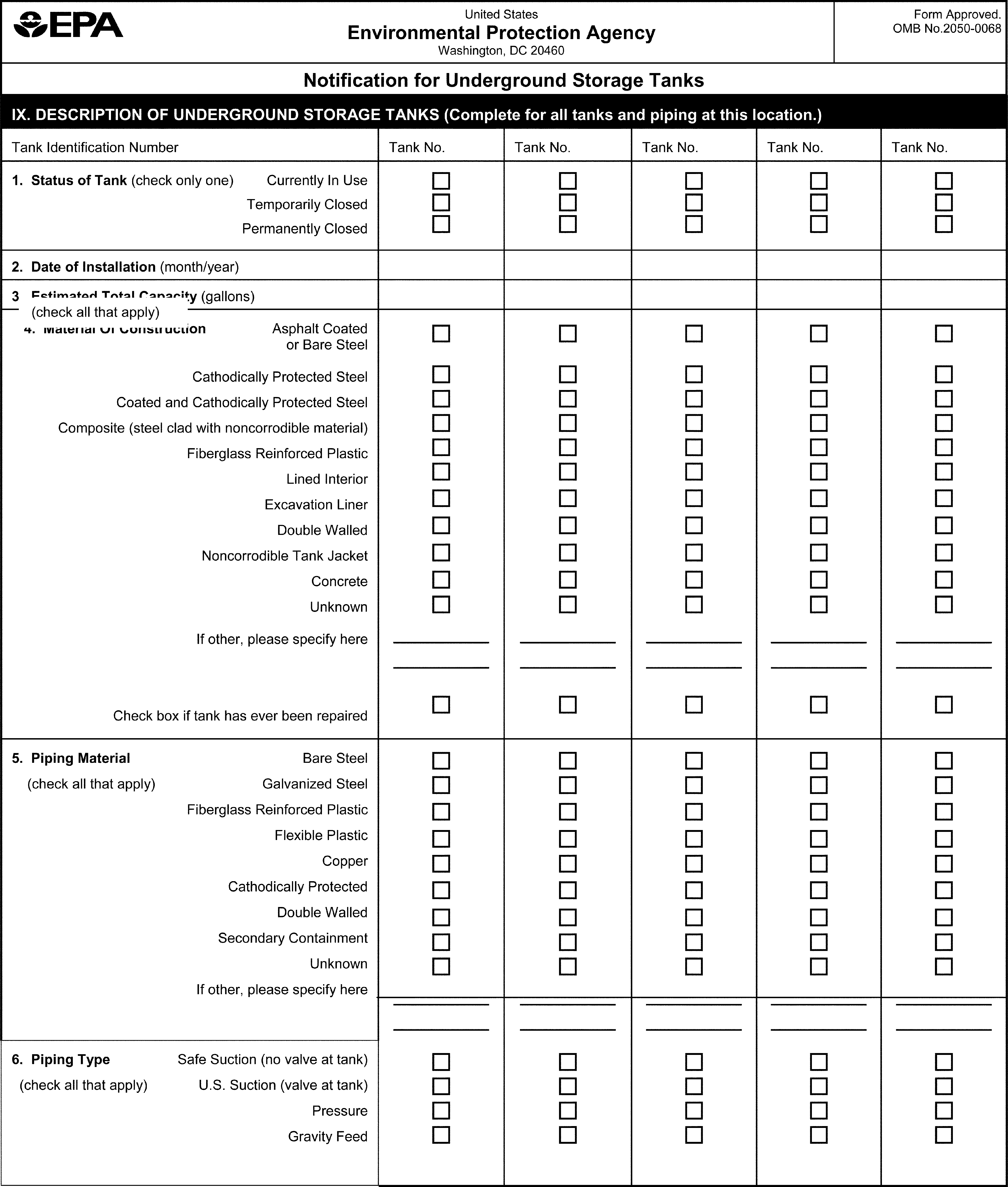 Federal Register Revising Underground Storage Tank RegulationsRevisions to Existing