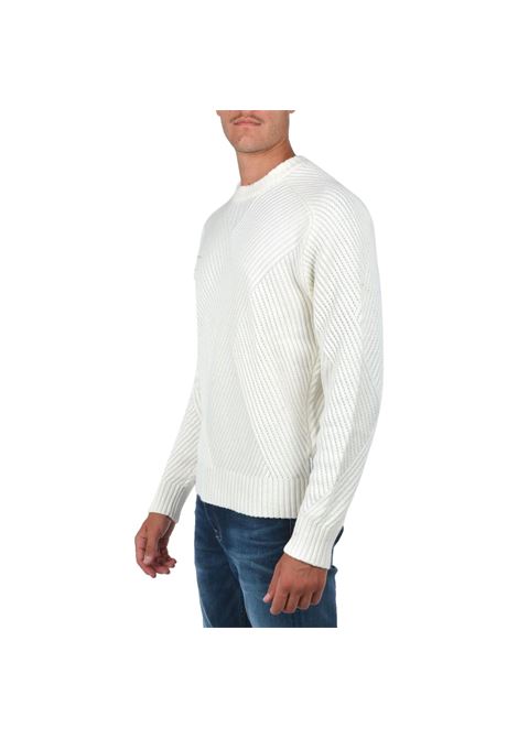 CREW NECK SWEATER WITH TEXTURE ARMANI EXCHANGE | sweaters | 6KZM2A ZMY1Z1100