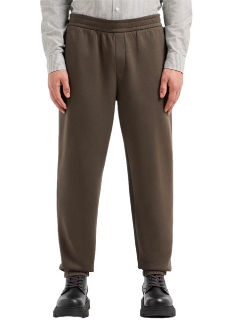 STRETCH COTTON JOGGER TROUSERS WITH CONTRASTING BAND ARMANI EXCHANGE | Trousers | 6DZPHD ZJNPZ4892