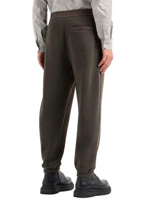 STRETCH COTTON JOGGER TROUSERS WITH CONTRASTING BAND ARMANI EXCHANGE | Trousers | 6DZPHD ZJNPZ4892