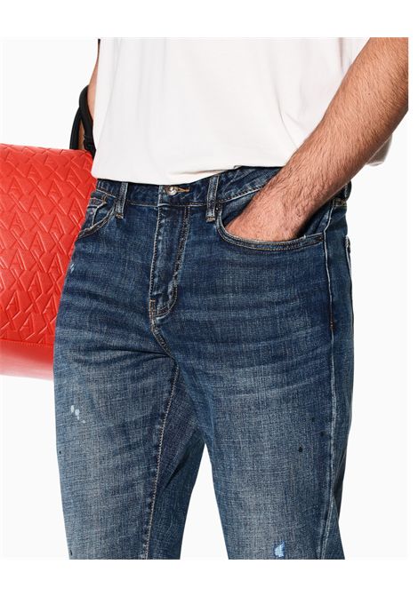 Jeans slim fit in pile di jeans ARMANI EXCHANGE | Jeans | XM000070 AF1712MB001