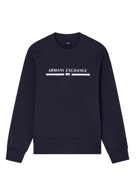 Felpa girocollo con logo ARMANI EXCHANGE | Felpe | XM000982 AF10818UB101