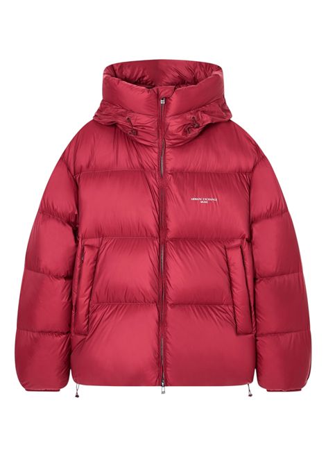 Satin Hooded Down Jacket ARMANI EXCHANGE | jackets | XM001115 AF16589UA328