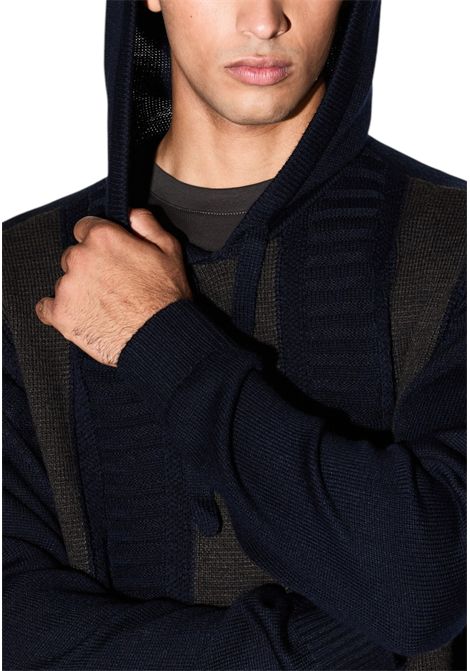 Maglione con cappuccio Block ARMANI EXCHANGE | Maglie | XM001337 AF19385M6132