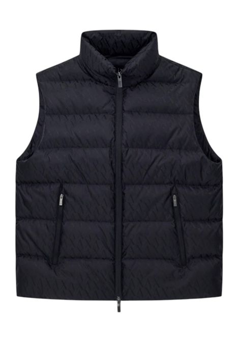 Fabric vest with allover A-X logo ARMANI EXCHANGE | jackets | XM001581 AF16628UC001
