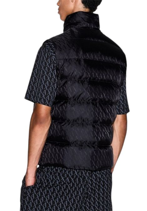 Fabric vest with allover A-X logo ARMANI EXCHANGE | jackets | XM001581 AF16628UC001