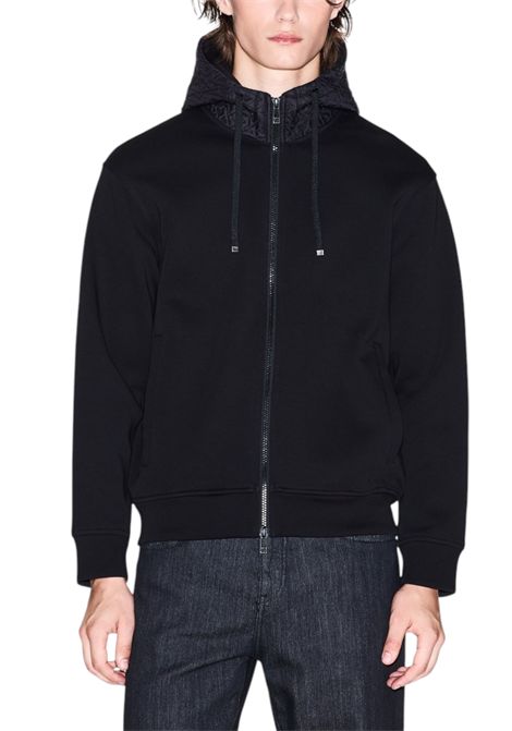 Cotton blend hoodie with zip ARMANI EXCHANGE | Sweatshirts | XM001891 AF10818UC001
