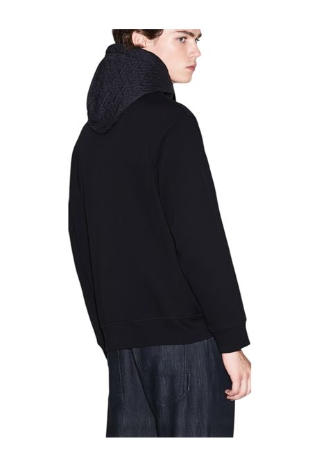 Cotton blend hoodie with zip ARMANI EXCHANGE | Sweatshirts | XM001891 AF10818UC001