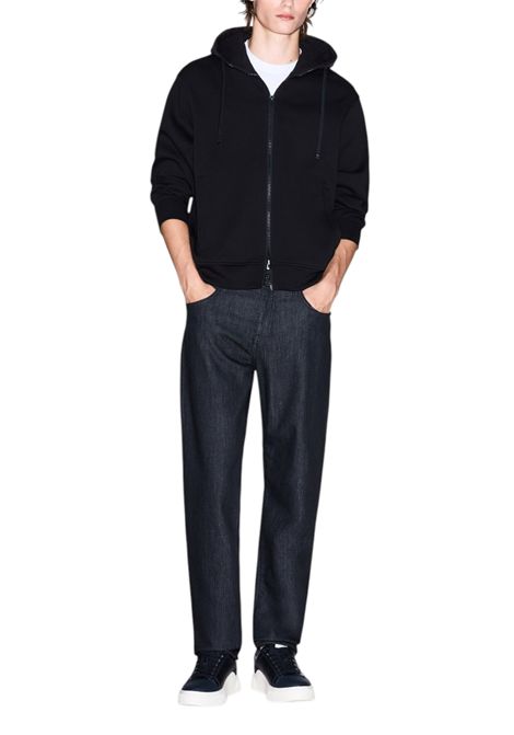 Cotton blend hoodie with zip ARMANI EXCHANGE | Sweatshirts | XM001891 AF10818UC001
