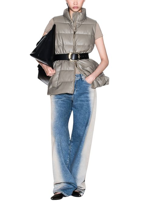 Giacca imbottita senza maniche con effetto spalmato ARMANI EXCHANGE | Giubbotti | XW000689 AF16106U6242