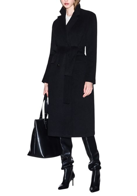 Cappotto con cintura misto lana ARMANI EXCHANGE | Cappotti | XW000691 AF16206UC001