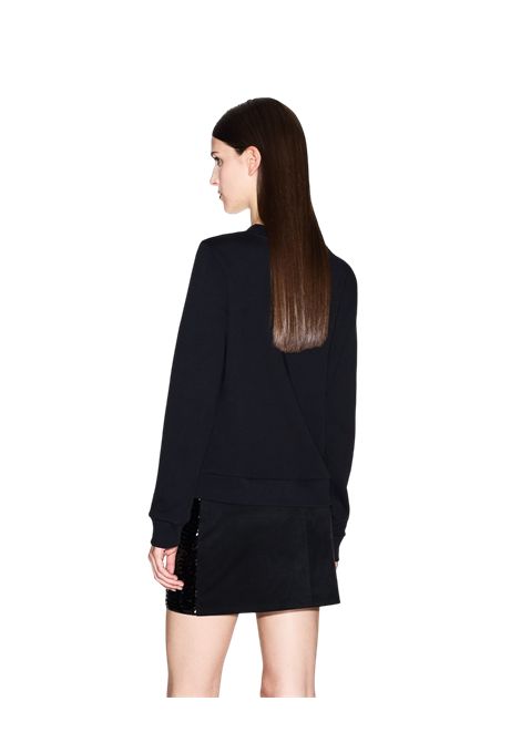 Felpa girocollo con strass ARMANI EXCHANGE | Maglie | XW000991 AF14284UC001