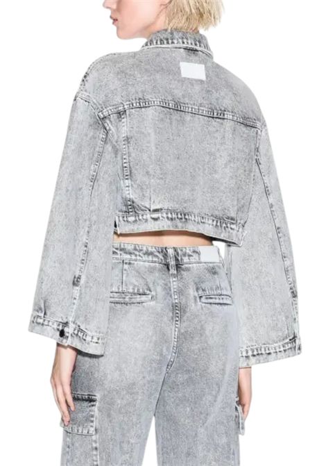 giubbino in denim con manica svasata ARMANI EXCHANGE | Giubbotti | XW001394 AF16180M8088